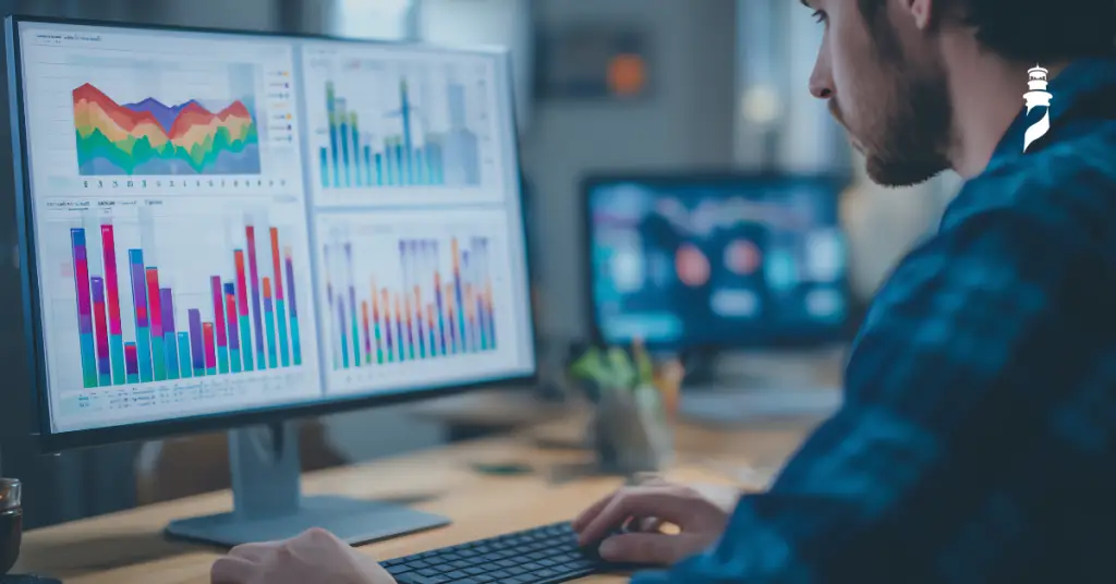 Data analysis and business intelligence workflow used in outsourced analytics teams